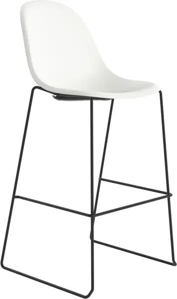 TC Lizzie High Stool - White