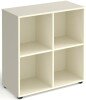 Dams Universal Cube Storage Unit 875mm High with 4 Open Boxes & Glides - White