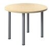 TC One Fraction Plus Circular Meeting Table - 1000 x 730mm - Maple (8-10 Week lead time)