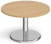 Dams Pisa Round Coffee Table - 800mm - Oak