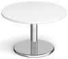 Dams Pisa Round Coffee Table - 800mm - White