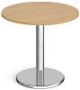 Dams Pisa Circular Dining Table - 800mm - Oak