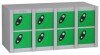 Probe MiniBox 8 Multi Door Stackable Lockers - 415 x 900 x 230mm - Green (RAL 6018)