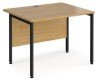 Dams Maestro 25 Rectangular Desk with Straight Legs - 1000 x 800mm - Oak