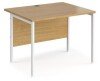 Dams Maestro 25 Rectangular Desk with Straight Legs - 1000 x 800mm - Oak