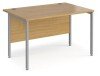 Dams Maestro 25 Rectangular Desk with Straight Legs - 1200 x 800mm - Oak