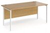 Dams Maestro 25 Rectangular Desk with Straight Legs - 1600 x 800mm - Oak