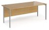 Dams Maestro 25 Rectangular Desk with Straight Legs - 1800 x 800mm - Oak