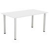 TC One Fraction Plus Rectangular Meeting Table - 1400 x 800mm - White