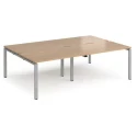 Dams Adapt Bench Desk Four Person Back To Back - 2400 x 1600mm
