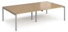 Dams Adapt Bench Desk Four Person Back To Back - 2800 x 1600mm - Oak
