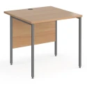 Dams Contract 25 Rectangular Desk with Straight Legs - 800 x 800mm
