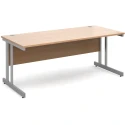 Dams Momento Rectangular Desk with Twin Cantilever Legs - 1800 x 800mm