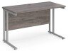 Dams Maestro 25 Rectangular Desk with Twin Cantilever Legs - 1200 x 600mm - Grey Oak