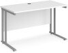 Dams Maestro 25 Rectangular Desk with Twin Cantilever Legs - 1200 x 600mm - White