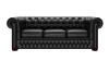 Teknik Chesterfield Button Back Classic Leather Sofa - Black