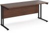 Dams Maestro 25 Rectangular Desk with Twin Cantilever Legs - 1600 x 600mm - Walnut