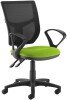 Gentoo Altino 2 Lever High Mesh Back Operators Chair with Fixed Arms - Green