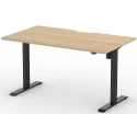 Formetiq Alto 1 Height Adjustable Desk with Scoop - (w) 1200 x (d) 800mm