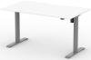 Formetiq Alto 1 Height Adjustable Desk with Scoop - (w) 1400 x (d) 800mm - White