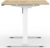 Formetiq Alto 1 Height Adjustable Desk with Scoop - (w) 1200 x (d) 800mm - Amber Oak