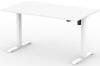 Formetiq Alto 1 Height Adjustable Desk with Scoop - (w) 1600 x (d) 800mm - White