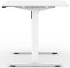 Formetiq Alto 1 Height Adjustable Desk with Scoop - (w) 1200 x (d) 700mm - White