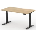 Formetiq Alto 2 Height Adjustable Desk with Scoop - (w) 1200 x (d) 800mm