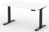 Formetiq Alto 2 Height Adjustable Desk with Scoop - (w) 1400 x (d) 800mm - White