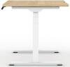 Formetiq Alto 2 Height Adjustable Desk with Scoop - (w) 1200 x (d) 800mm - Amber Oak