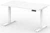 Formetiq Alto 2 Height Adjustable Desk with Scoop - (w) 1400 x (d) 700mm - White