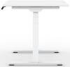 Formetiq Alto 2 Height Adjustable Desk with Scoop - (w) 1400 x (d) 800mm - White