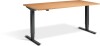Lavoro Advance Height Adjustable Desk - 1600 x 700mm - Beech