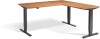 Lavoro Advance Corner Height Adjustable Desk - 1800 x 1600mm - Beech