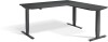 Lavoro Advance Corner Height Adjustable Desk - 1600 x 1600mm - Graphite