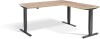 Lavoro Advance Corner Height Adjustable Desk - 1800 x 1600mm - Timber