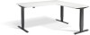 Lavoro Advance Corner Height Adjustable Desk - 1800 x 1600mm - White