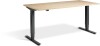 Lavoro Advance Height Adjustable Desk - 1600 x 700mm - Maple
