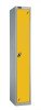 Probe Single Door Single Nest Steel Locker - 1780 x 380 x 460mm - Yellow (RAL 1004)