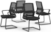 Formetiq Oslo Mesh Cantilever Chair - Pack of 4