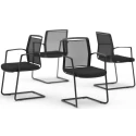 Formetiq Madrid Cantilever Mesh Chair - Pack of 4