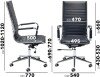 Dams Bari Executive Chair with High Back - Black