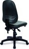 Nautilus Java 200 Black Vinyl Operator Chair - Fixed Arms