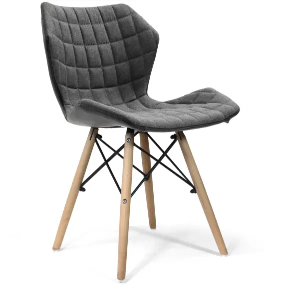 Nautilus Amelia Lightweight Fabric Chair - Grey