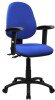 Nautilus Java 300 Operator Chair with Adjustable Arms - Blue
