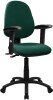 Nautilus Java 300 Operator Chair with Adjustable Arms - Green
