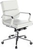 Nautilus Avanti Bonded Leather Swivel Chair - White