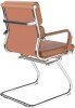 Nautilus Avanti Bonded Leather Cantilever Chair - Brown