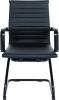 Nautilus Aura Medium Bonded Leather Visitor Chair - Black Frame