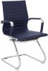 Nautilus Aura Medium Leather Bonded Executive Cantilever Chair - Blue